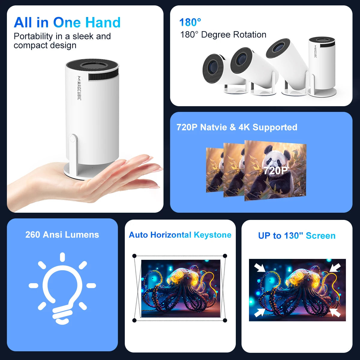 CineFlex HY300 4K Android Projector