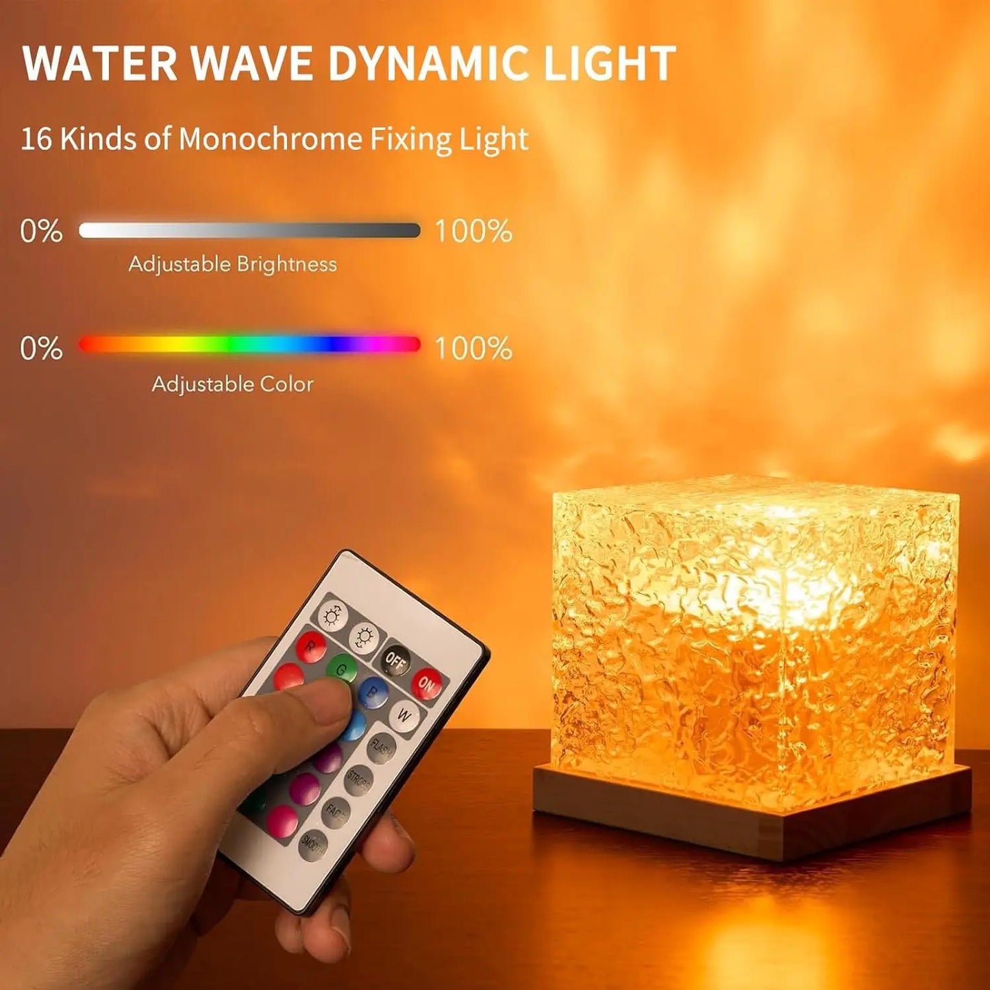 AquaGlow Aura - 16 Color Ocean Wave Projector