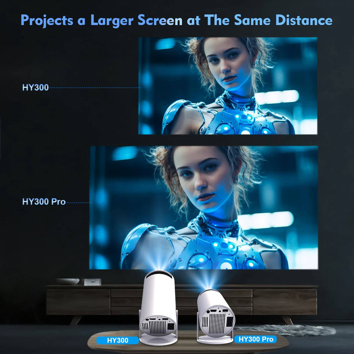 CineFlex HY300 4K Android Projector